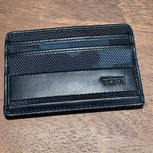Tumi Alpha Blue Camouflage Slim Card Case